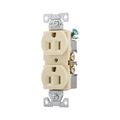 Eaton Wiring 15 Amp Commercial 3-Wire Duplex Receptacle, Ivory