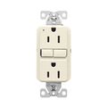 Eaton Wiring 15 AMP 125 V Light Almond Self-Test GFCI Receptacle