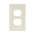 Eaton Wiring 1-Gang Light Almond Duplex Receptacle Wallplate