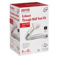 Lambro 4 in. x 8 ft. Plastic Wall Hood Dryer Vent Kit