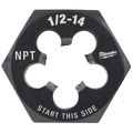 Milwaukee 1/2 in.-14 NPT Hex Threading Die
