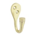 National Hardware Powell Brushed Gold Knurled Hook
