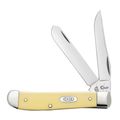Case Smooth Yellow Synthetic Mini Trapper Pocket Knife