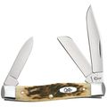 Case Peach Seed Jigged Medium Stockman Folding Pocket Knife