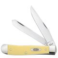 Case Smooth Yellow Synthetic Trapper Folding Pocket Knife