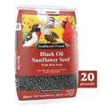 Feathered Friend 20 lb. Black Oil Sunflower Seed Wild Bird Food