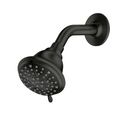 Moen 4 in. 8-Function Matte Black Shower Head