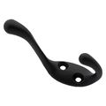 National Hardware 7529324 Heavy-Duty Coat Hook, Matte Black