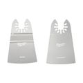 Milwaukee 2 in. 2-Piece Rigid and Flexible Scraper Variety Pack