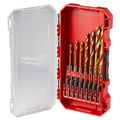 Milwaukee Shockwave Impact Duty RED HELIX 15-Piece Titanium Drill Bit Set