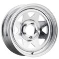 Carlisle&reg; 14 x 6 HWY Eight Spoke Trailer Wheel - Galvanized