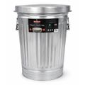 Trash Can w/Lid Galvanized Steel 31 Gallon
