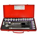 24-Piece Metric Socket Set, Chrome