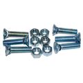 1/2 x 2 #3 Head Plow Bolt w/Nut Zinc Plated (6 Per Pack)
