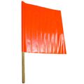 Orange Vinyl Highway Safety Flag 18 x 18 W/24 Dowel
