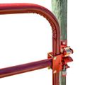 1 Way Gate Latch with Padlock Slot, Red