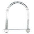 U Bolt, Zinc Plated, 1/2" x 3-1/2" W x 6" L