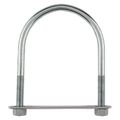 U Bolt, Zinc Plated, 1/2" x 4-1/2" W x 7 L