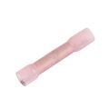 Heat Shrink Adhesive Lined Transparent Red Butt Splice for 22-16 AWG