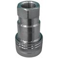 Hydraulic Quick Coupler, 1/2-14 NPTF, Female Ball Valve, 8 GPM