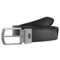 Mens Black / Brown Reversible Leather Belt, 34 Waist