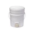 Plastic 5 Gallon Bucket with Honey Gate