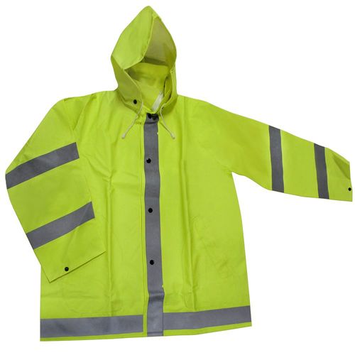 Agri Wear Reflective/Safety Rain Jacket (Large)