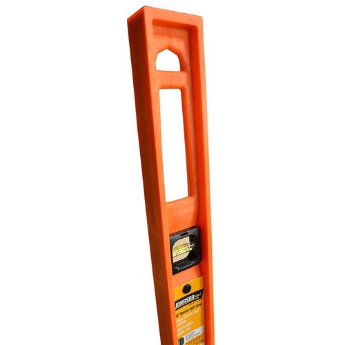Magnetic Level Johnson Level 7718-O 18" Structo-Cast Torpedo Level - Orange Magnetic Structo-Cast Level For Plumbing And Construction