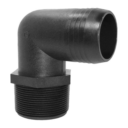 4-Pack 1/8 NPT To 1/4 Inch Hose Barb Elbow Fittings – Black Nylon 90° Adapter