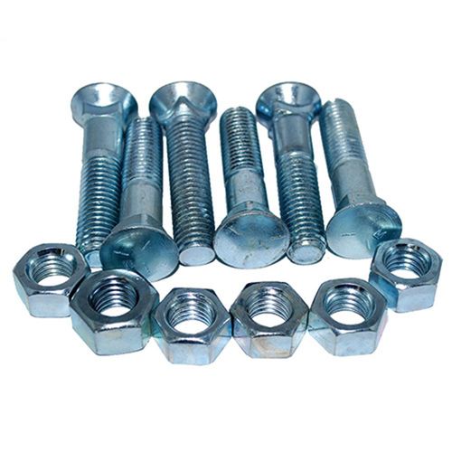 10) Square Head 5/8-11 X 6 Bolts Unplated A307 15/16 Sq 4 10 Pack Square Head Bolts - 5/8-11 X 6 Inch, Grade A307, 15/16 Head, Unplated Finish Unplated Fasteners