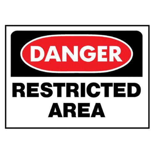 Do Not Enter Restricted Area Sign restricted area stay out