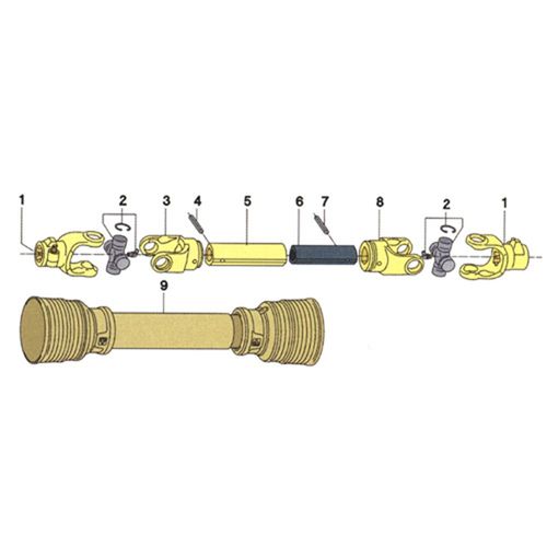 しまぺ PTO 6 Spline with FD2 Slip Clutch | Agri Supply