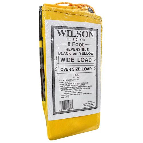 Wide Load Banner 2-Pack WIDE LOAD / OVERSIZE LOAD Banners - 18x84 Inch Reversible Signs For Trucks & Trailers Oversize Sign - Foto 8