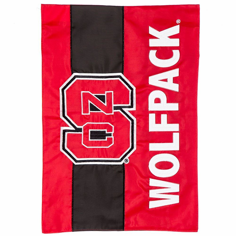 North Carolina State University Embellished Garden Flag