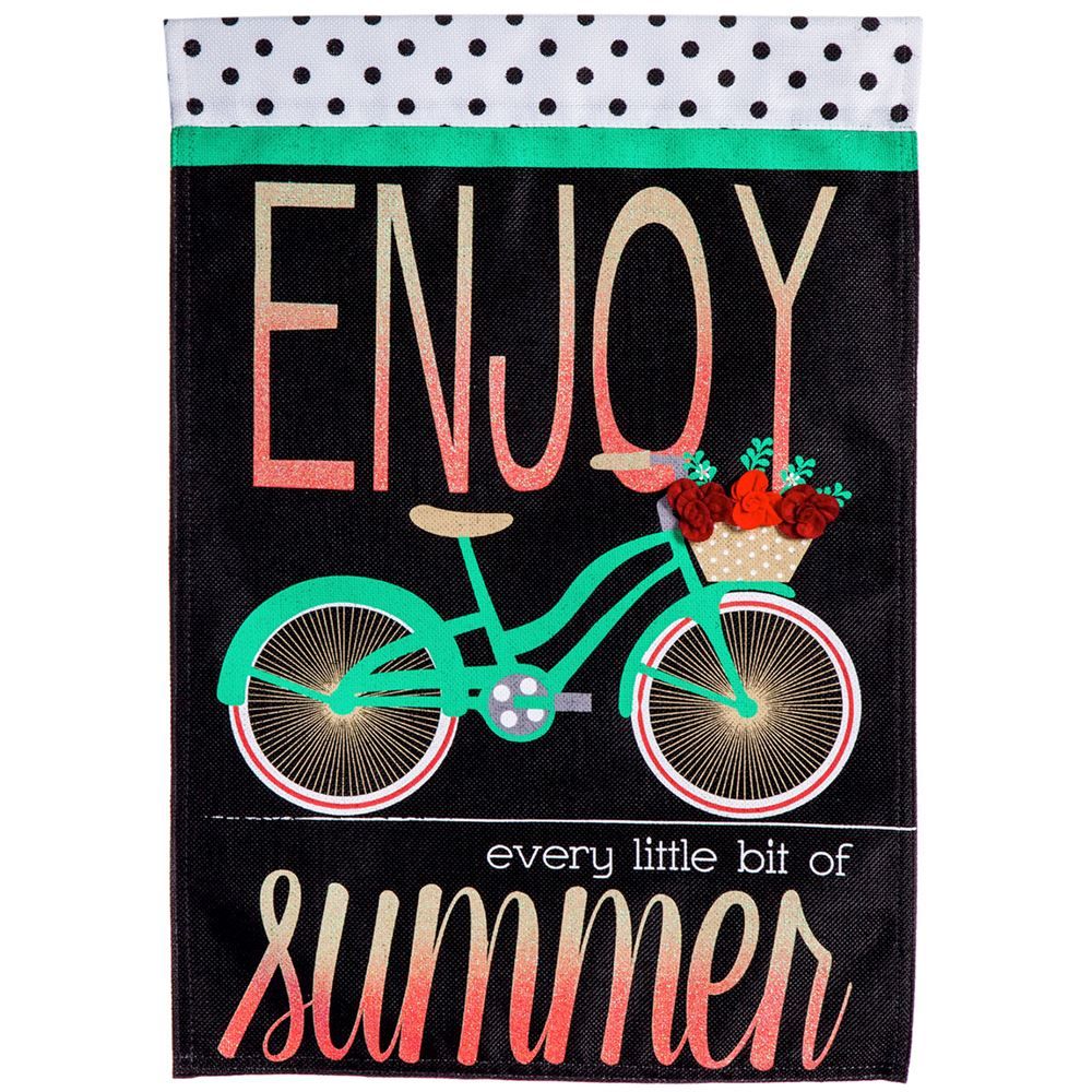 Summer Bicycle Garden Flag