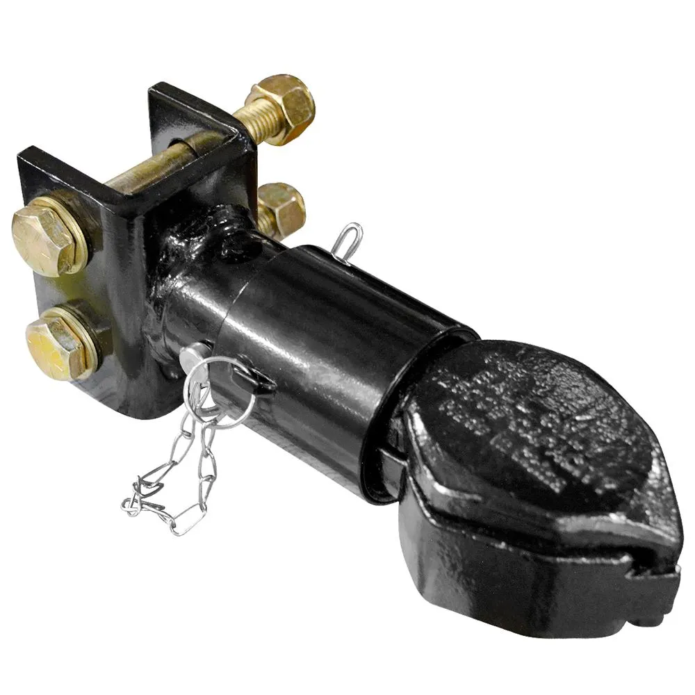 Adjustable Trailer Coupler 2-5/16” – 12,500 Lbs Capacity, Black Powder Coat – Fits 2” Receiver – NBJINGYI