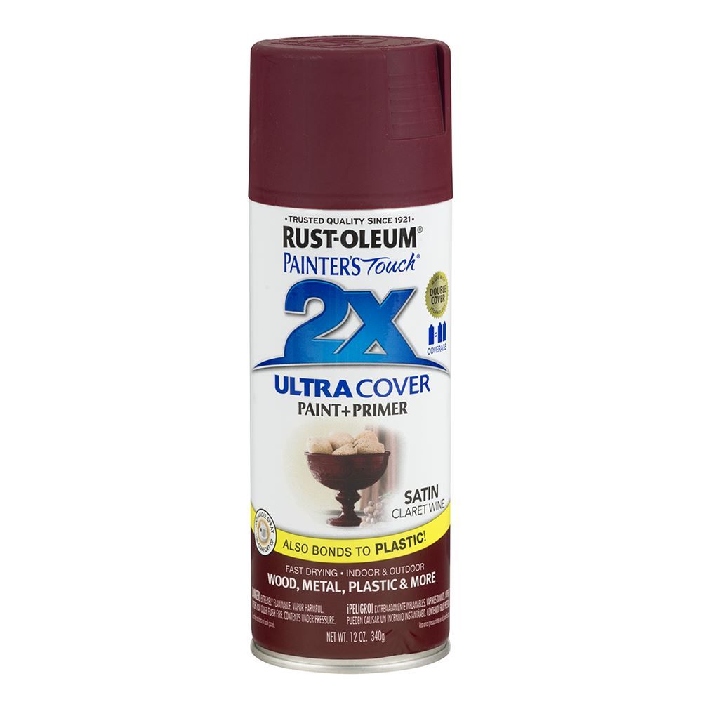 2x Spray Paint -Satin Claret Wine