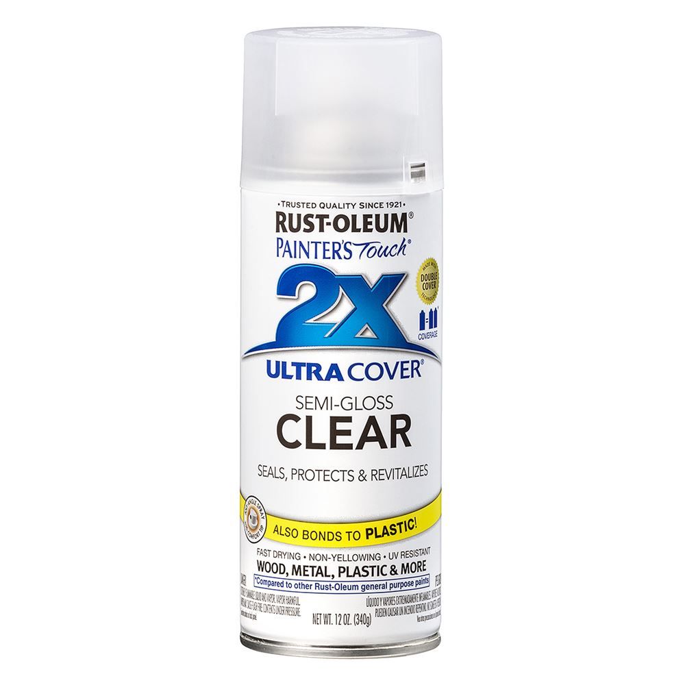 2x Spray Paint - Semi-Gloss Clear