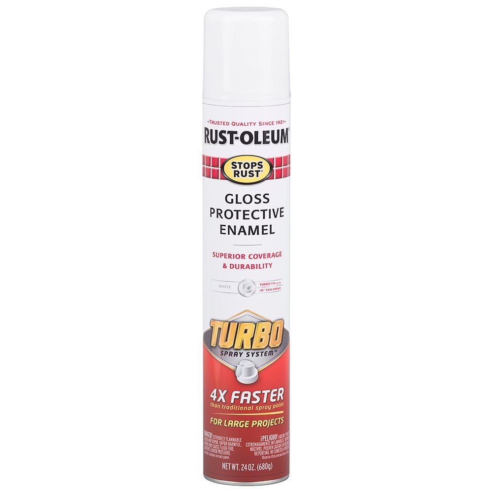 Stops Rust Turbo Spray 24 oz. Gloss White