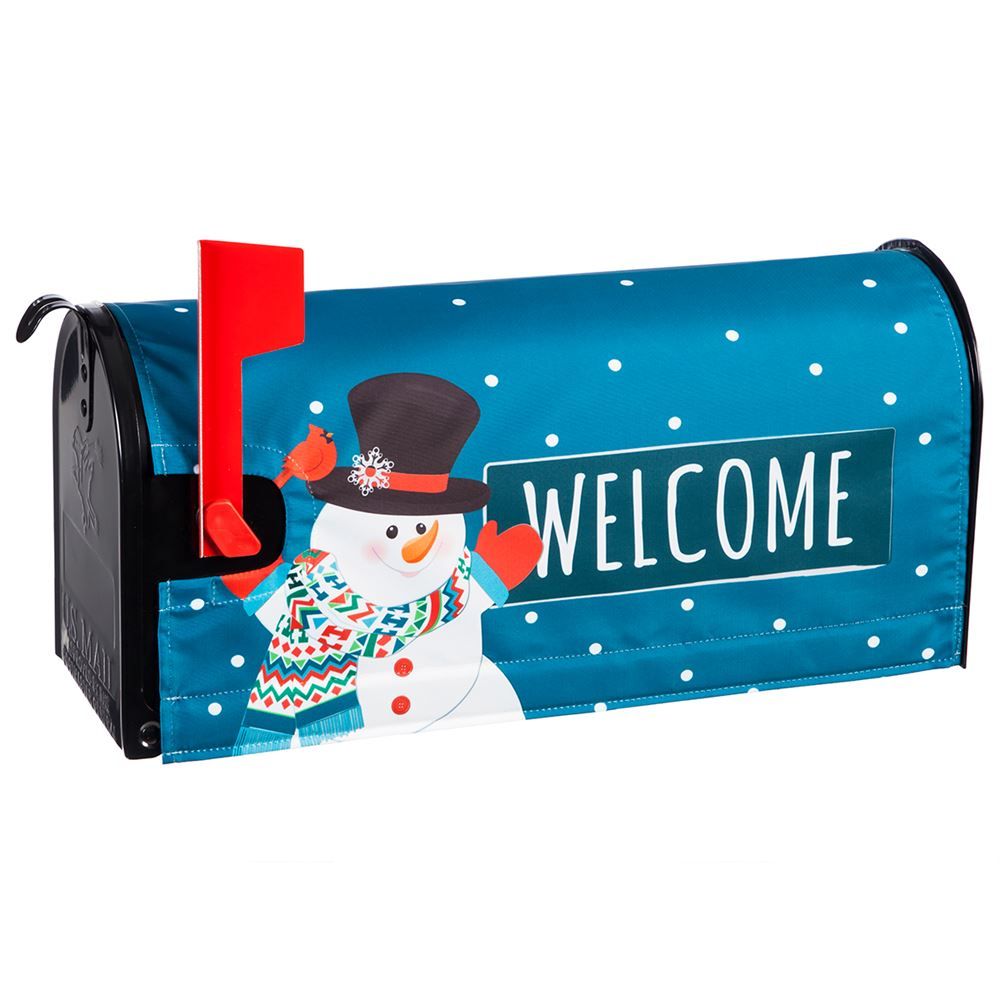 Snowman Welcome Mailbox Cover