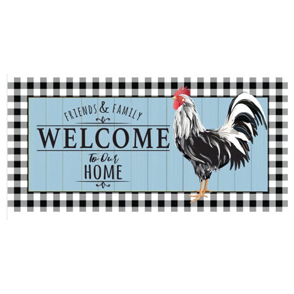 Black & White Rooster Switch Mat
