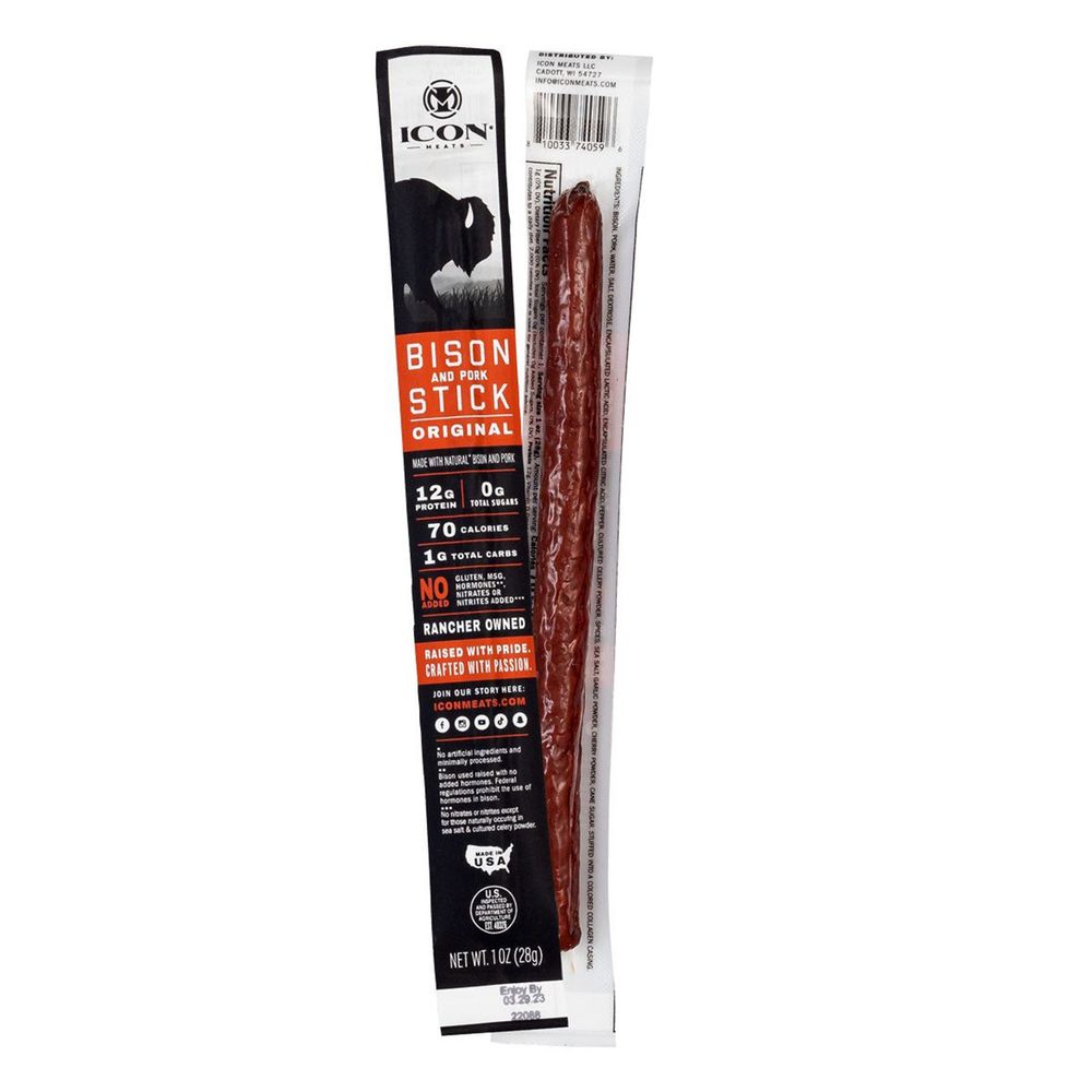 bison & pork stick 1 oz original