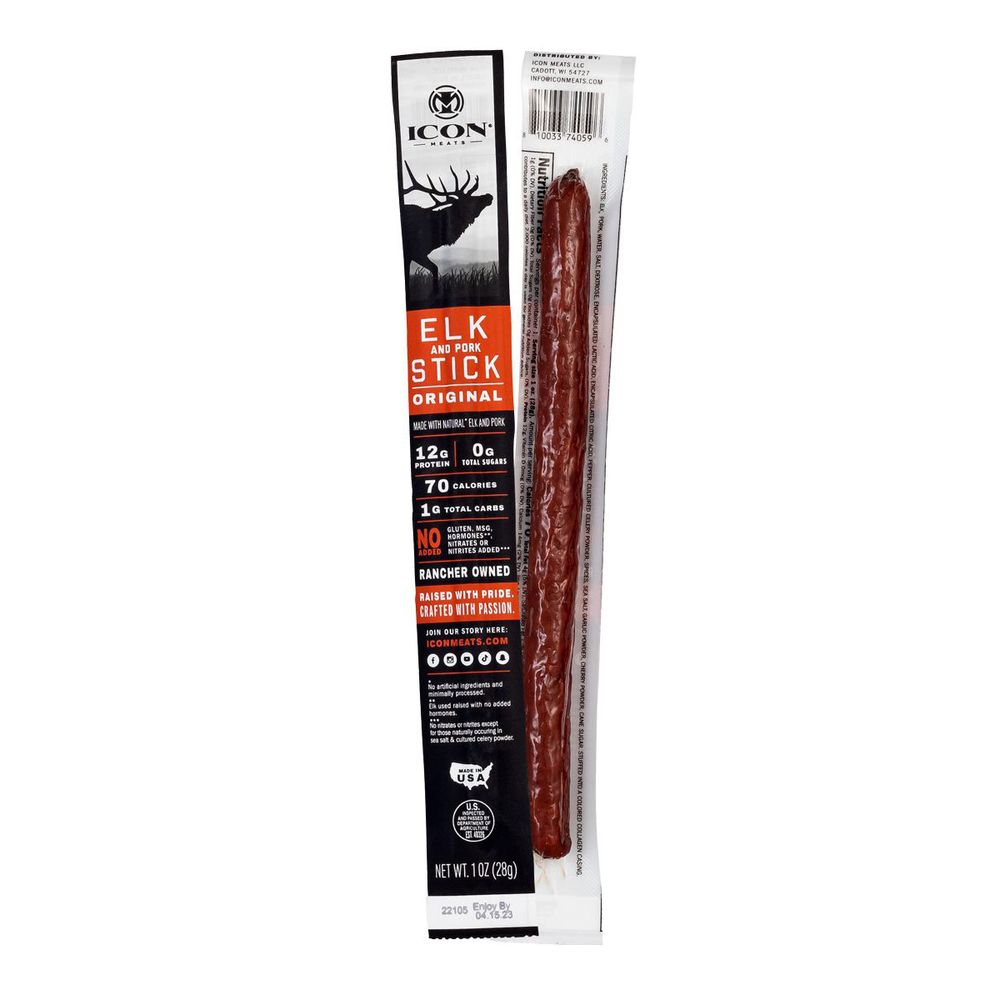 elk & pork stick 1 oz original