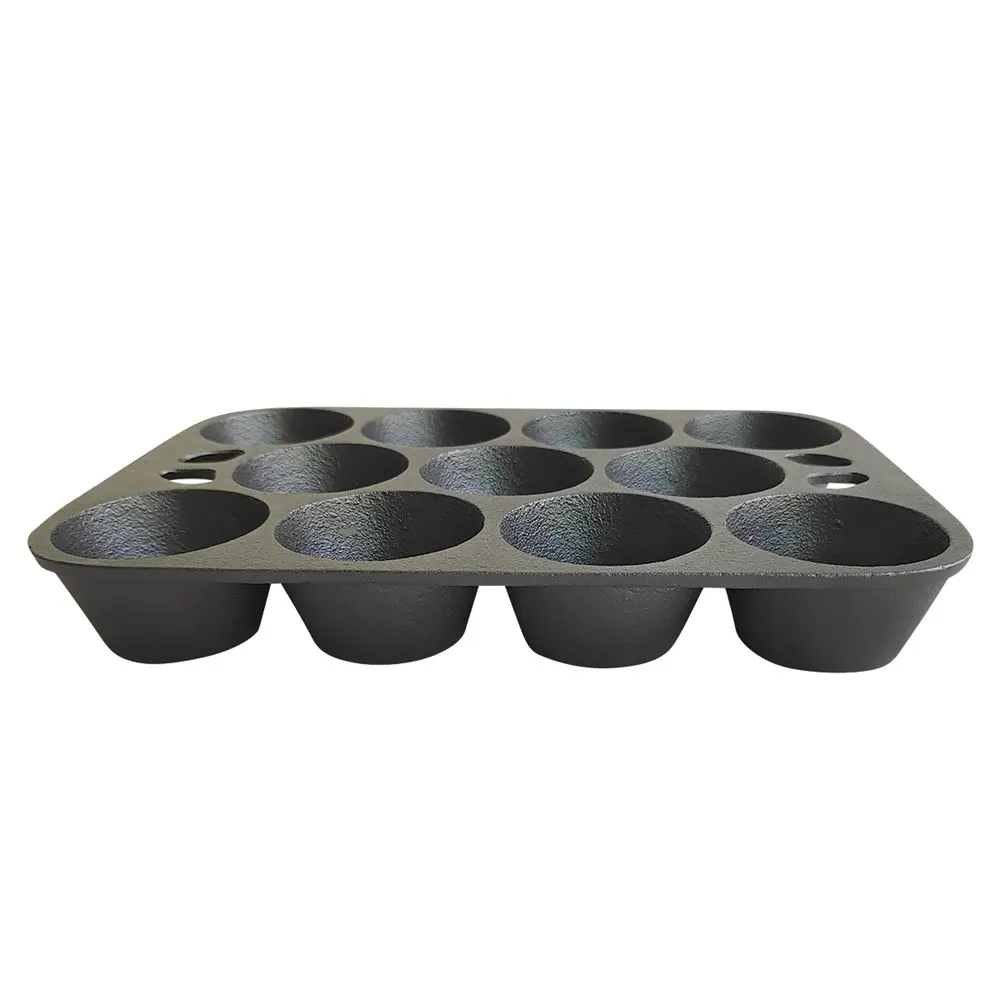 Bakeware Round Cast Iron Muffin Pan Lodge Cast Iron Muffin Pan