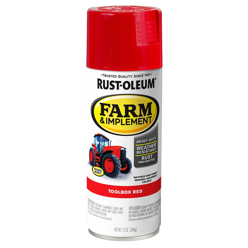 Rust-Oleum® Farm & Implement Spray Paint Toolbox Red Rust-Oleum® Farm & Implement Spray Paint Toolbox Red