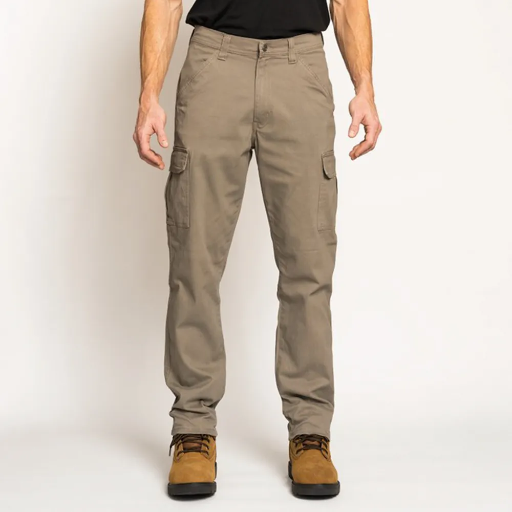 Men's Full Blue Performance Stretch Brown Cargo Pants 32x34 Men's Full Blue Performance Stretch Brown Cargo Pants 32x34