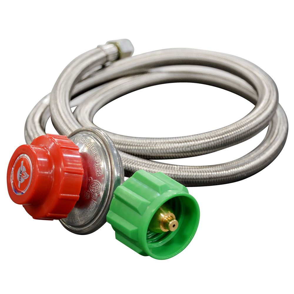 12FT High Pressure Propane Regulator With Gauge - Adjustable 0-30 PSI By Sanheshun