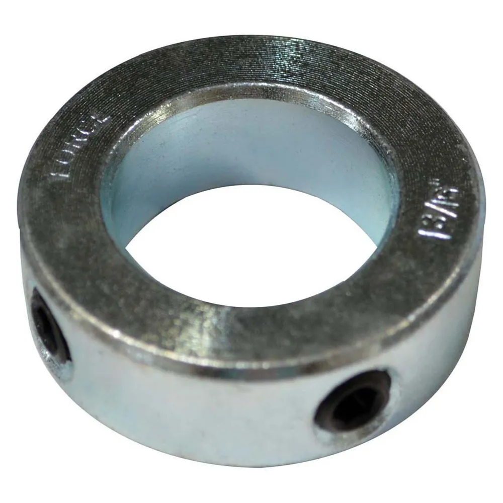JSB 1/4” Solid Steel Shaft Collar – Set Screw Style – Zinc Plated – 1/4” Bore – Chromium Steel