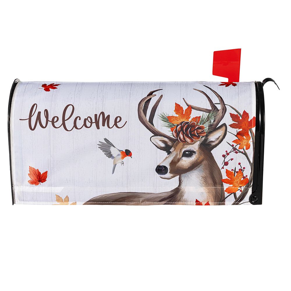 Autumn Deer Mailbox Cover