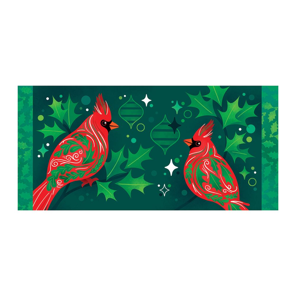 cardinal decorated switch mat